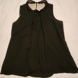 **💥4 for $50** Badgley Mischka Black Sleeveless Blouse. Sz Med.